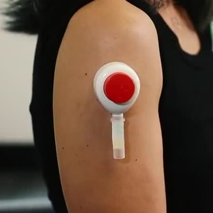 Tasso+ collection device on the upper arm - HeydayMD lab panel