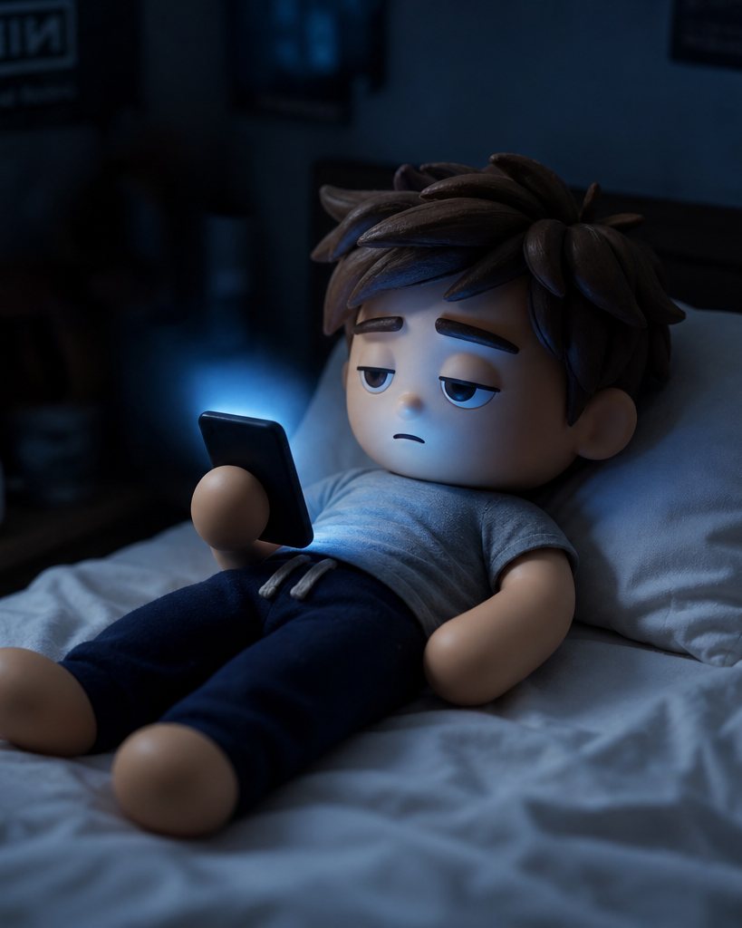 Illustration of Hayden, the Heyday vinyl-figure mascot — 5:47 a.m.